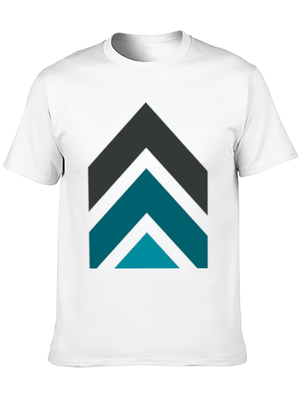 Geometric Arrow Graphic Tee - Modern Design