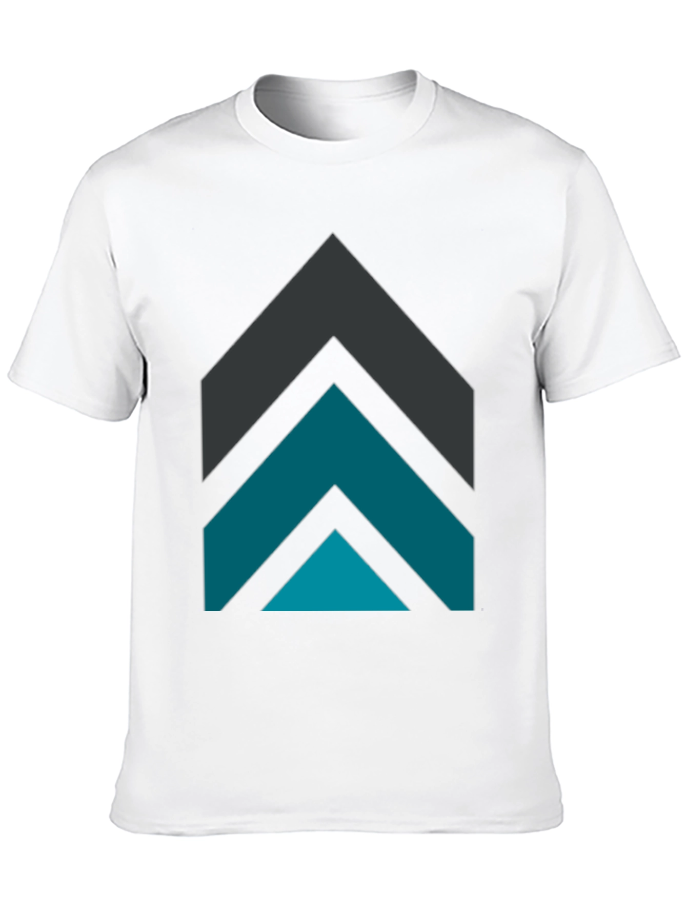 Geometric Arrow Graphic Tee - Modern Design