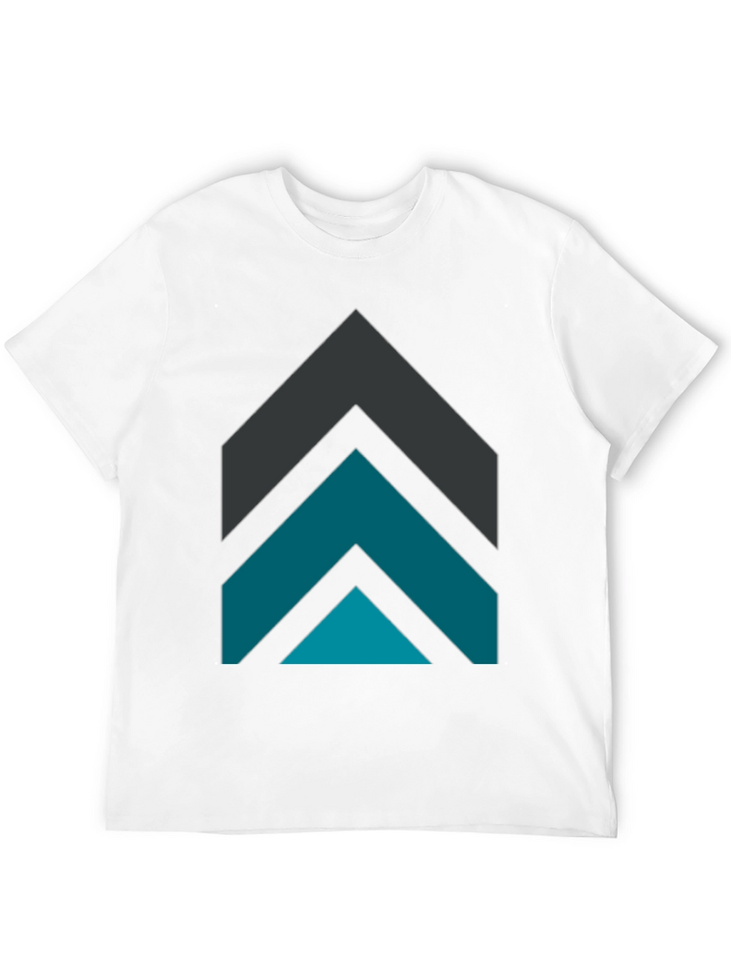 Geometric Arrow Graphic Tee - Modern Design