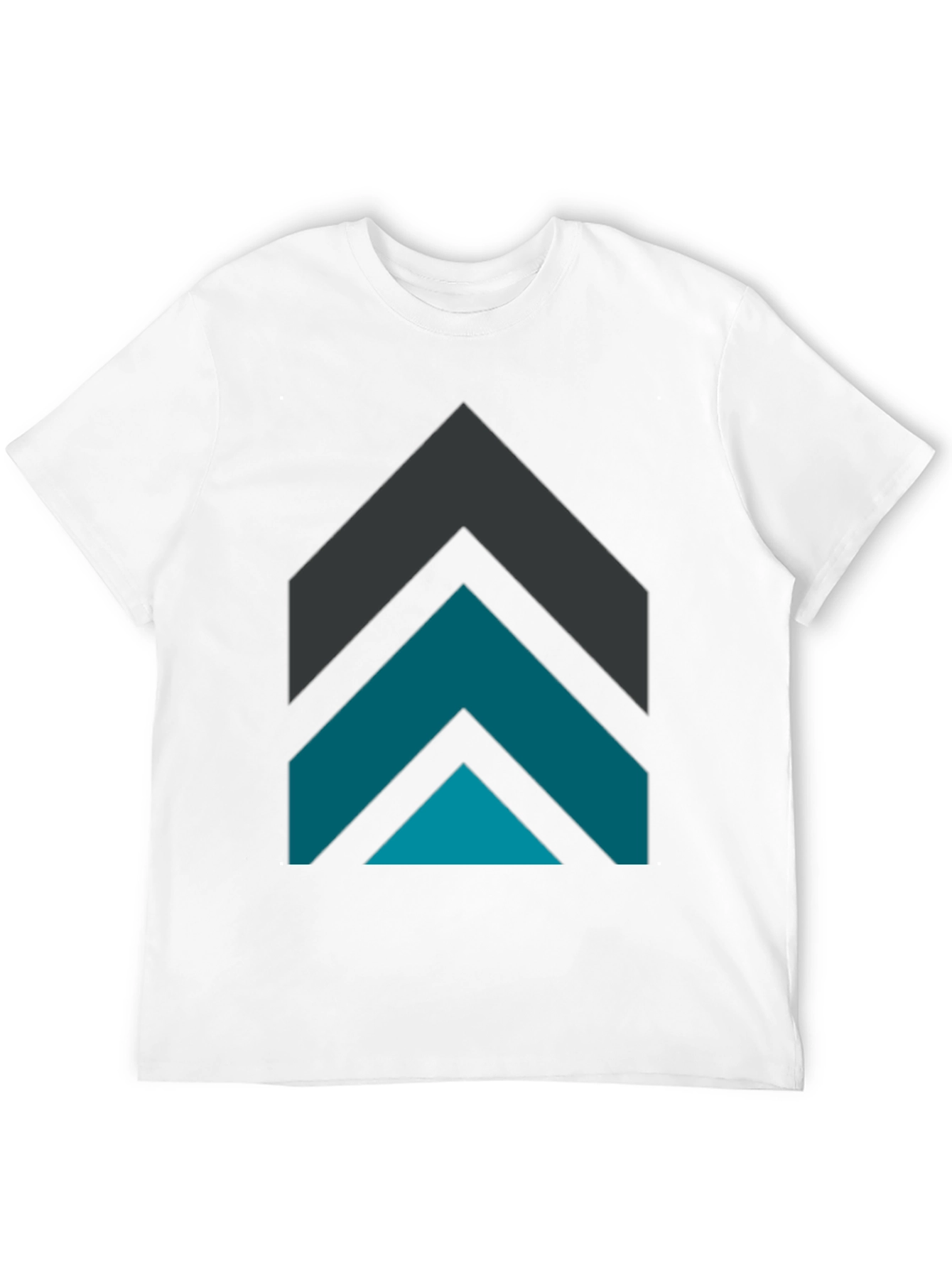 Geometric Arrow Graphic Tee - Modern Design