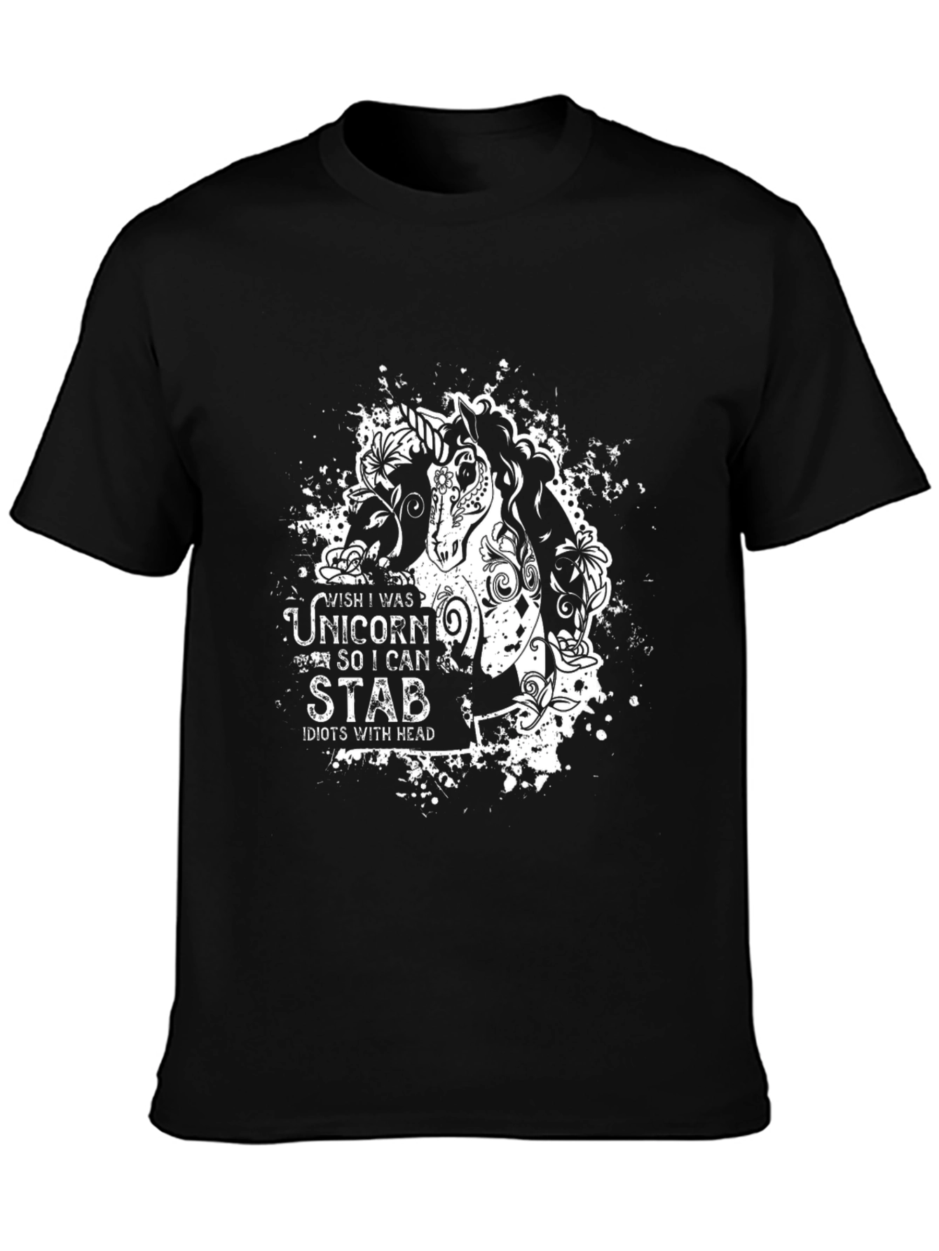 Unicorn Graphic Tee - Wish I Was a Unicorn T-Shirt