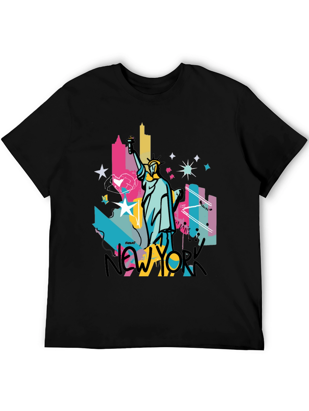 New York Statue of Liberty Graphic T-Shirt