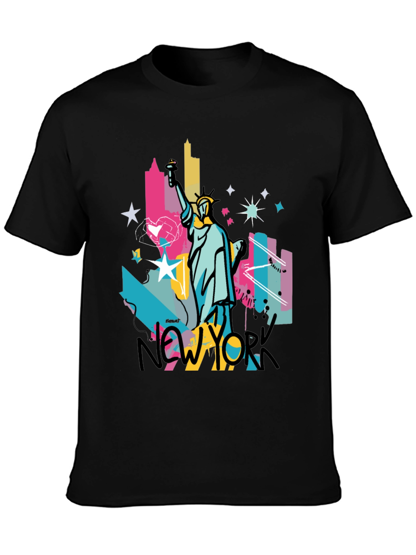 New York Statue of Liberty Graphic T-Shirt