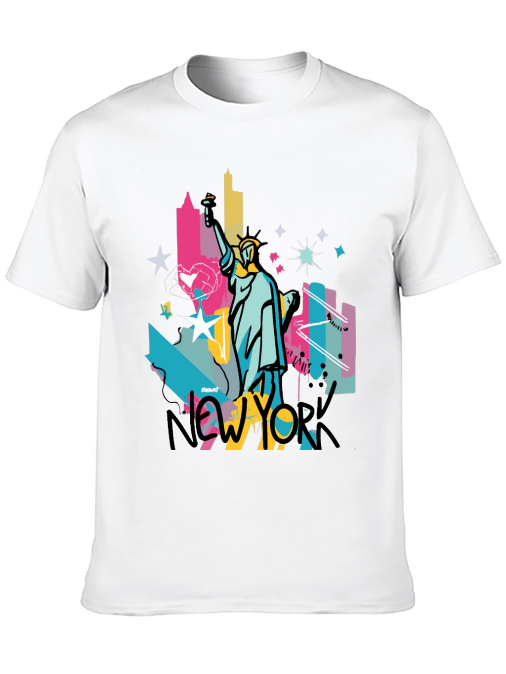 New York Statue of Liberty Graphic T-Shirt