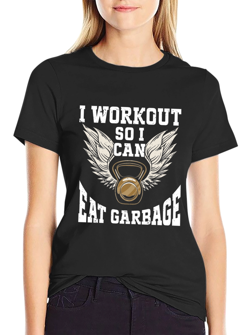 Workout to Eat Garbage Graphic Tee