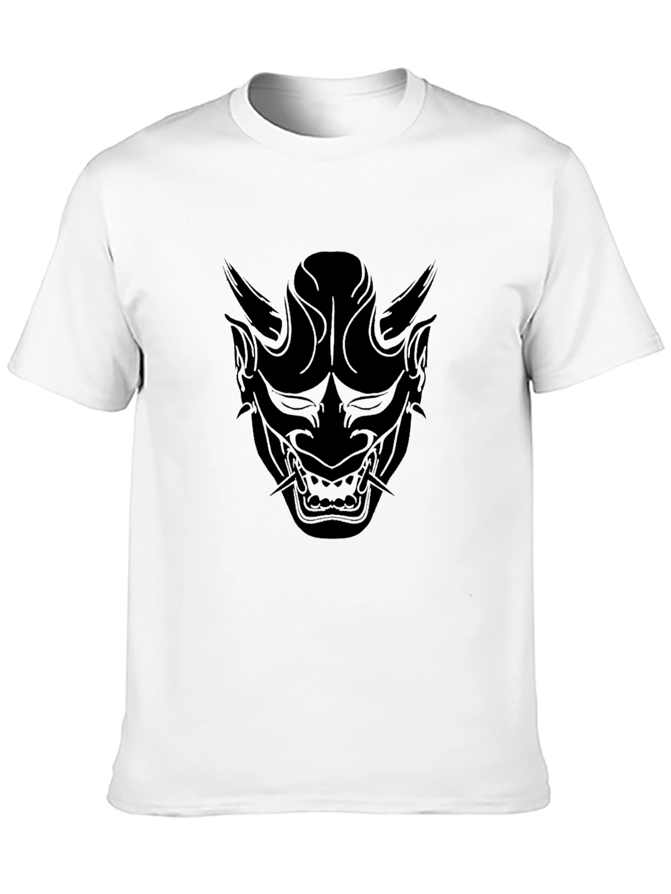 Black Oni Mask Graphic Tee