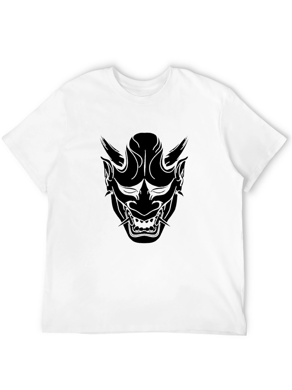 Black Oni Mask Graphic Tee