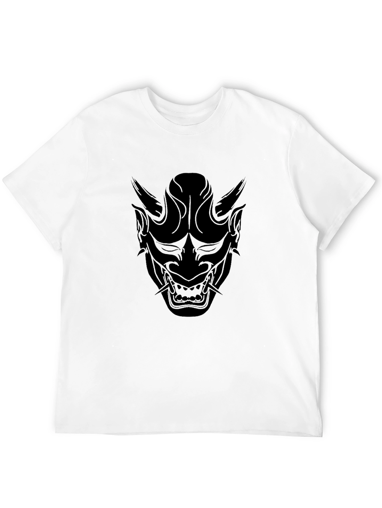 Black Oni Mask Graphic Tee