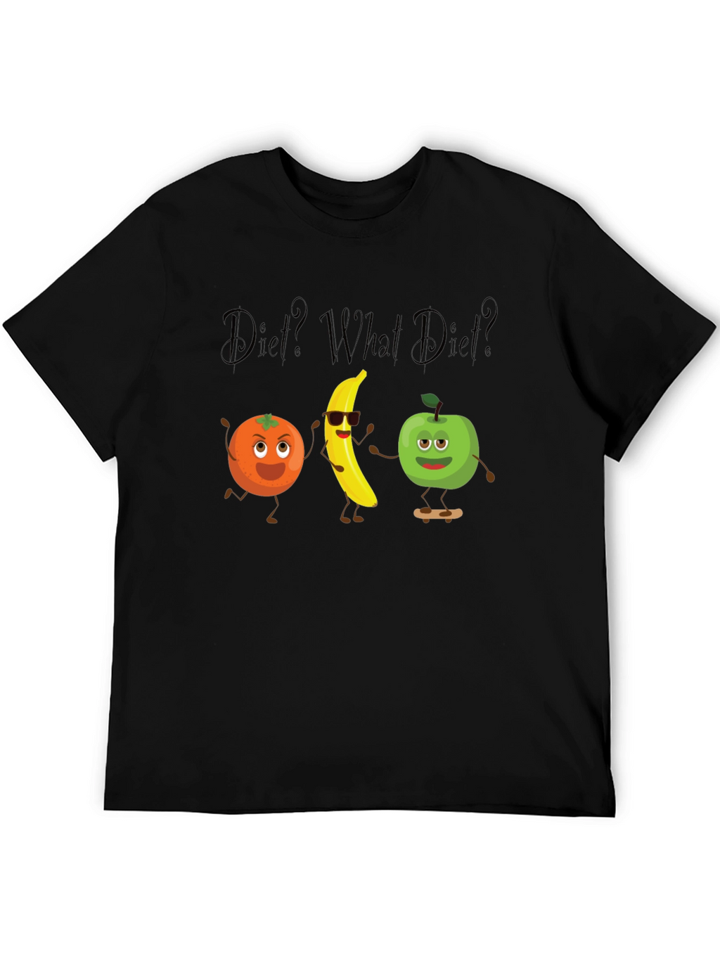 Diet? What Diet? Graphic Tee - Black