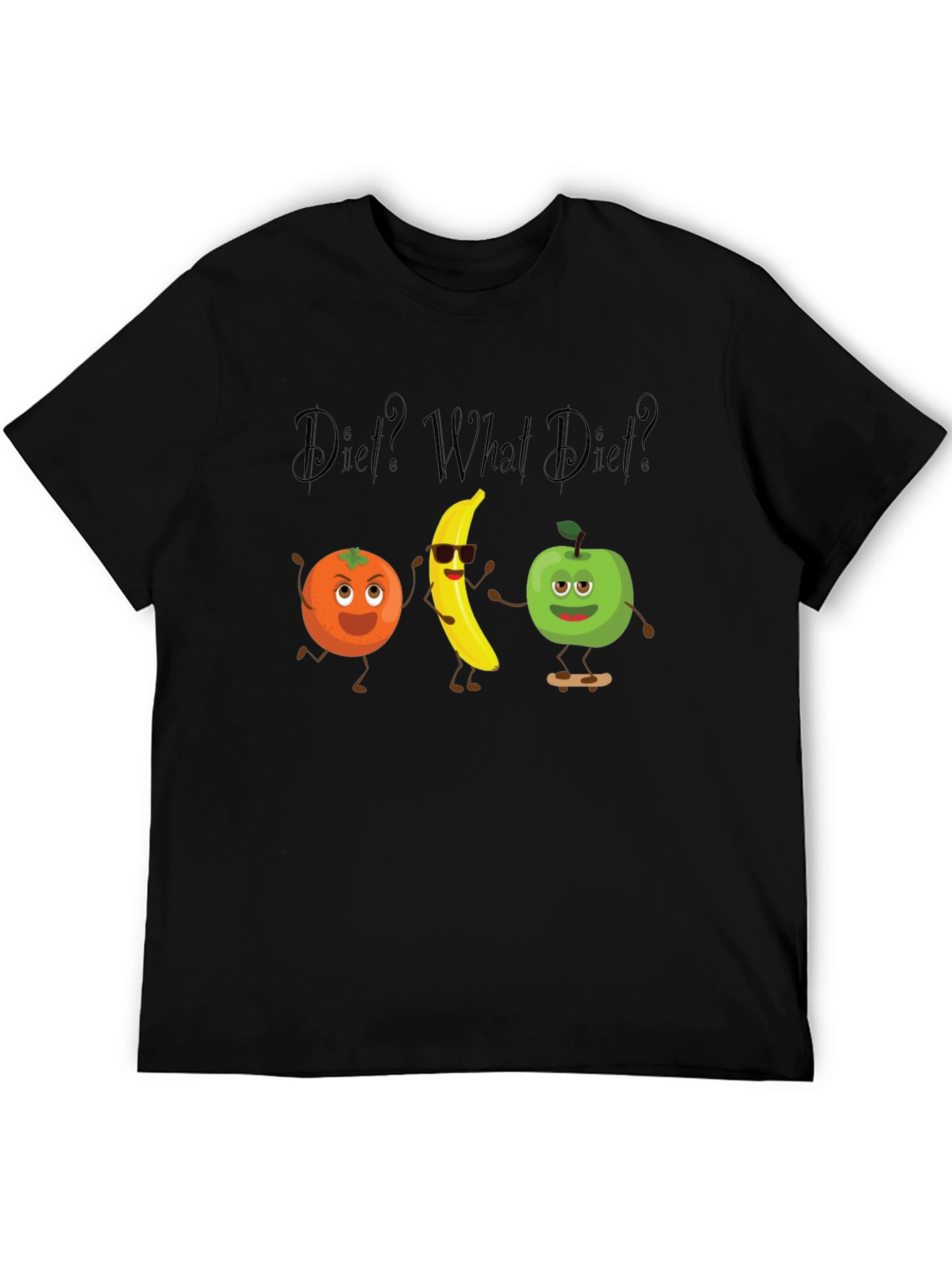 Diet? What Diet? Graphic Tee - Black