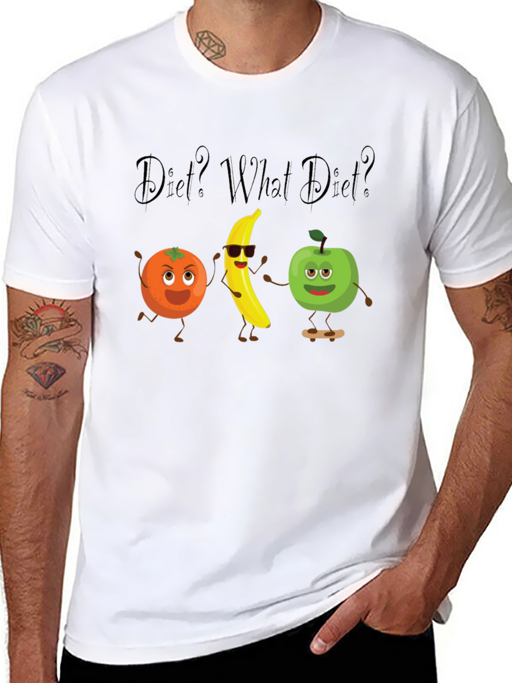 Diet? What Diet? Graphic Tee - Black