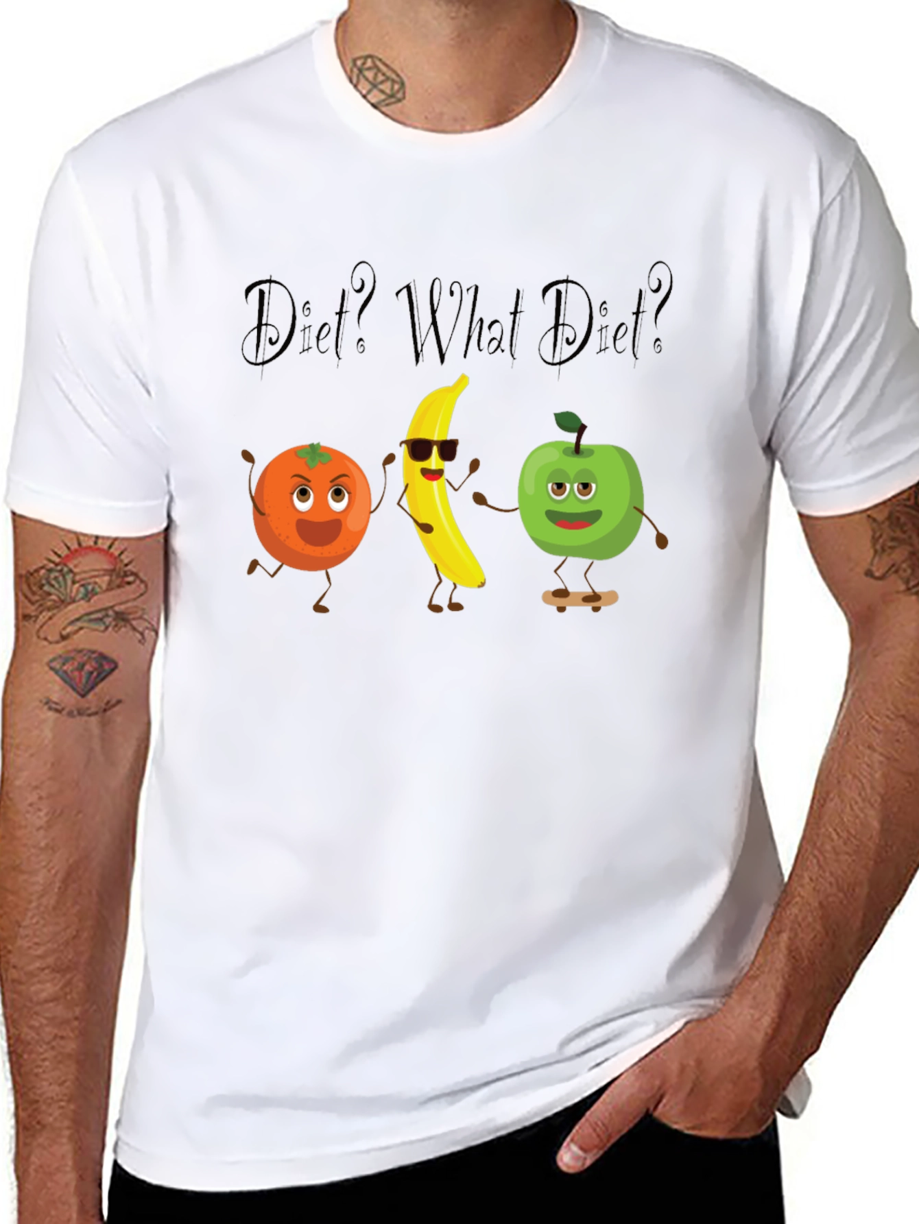 Diet? What Diet? Graphic Tee - Black