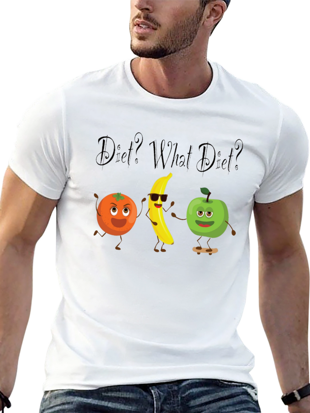Diet? What Diet? Graphic Tee - Black