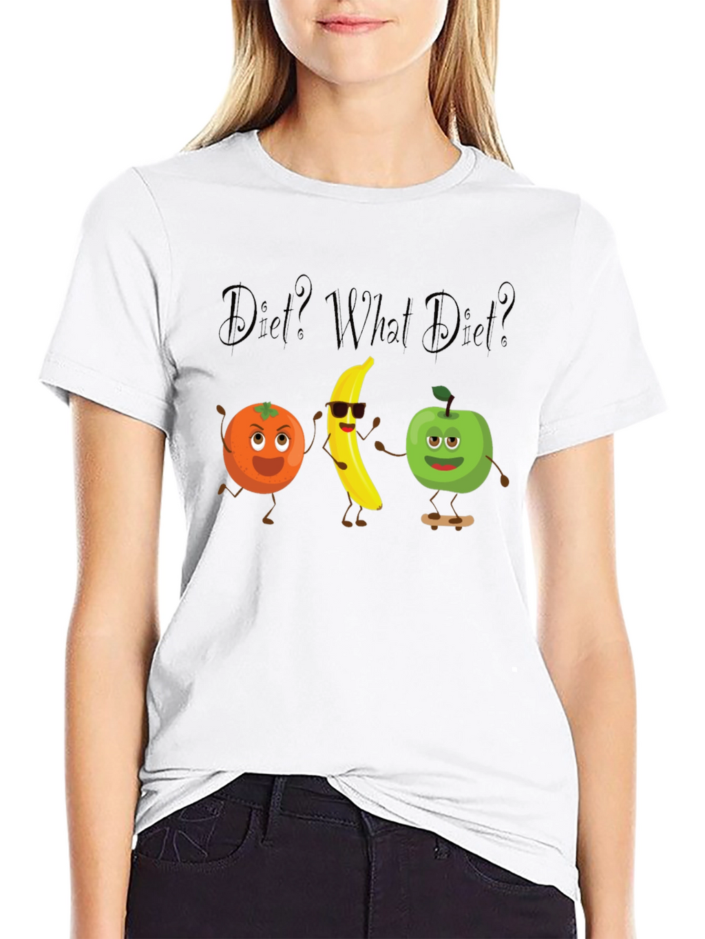 Diet? What Diet? Graphic Tee - Black