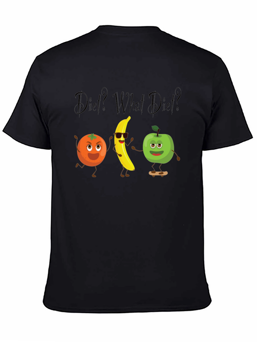Diet? What Diet? Graphic Tee - Black