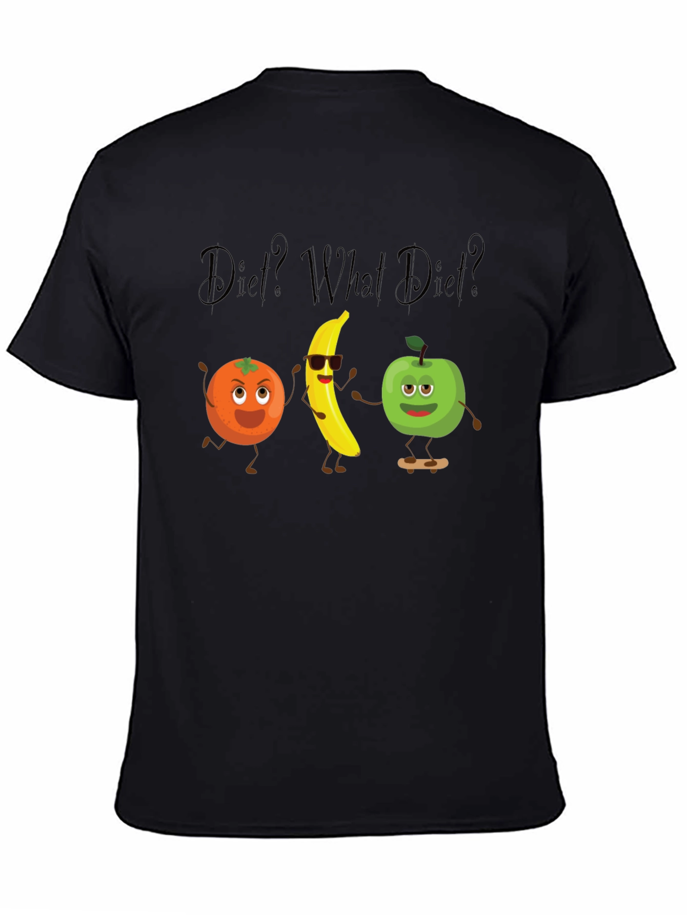 Diet? What Diet? Graphic Tee - Black
