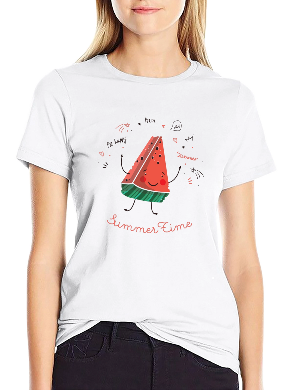 Summer Time Watermelon Graphic T-Shirt