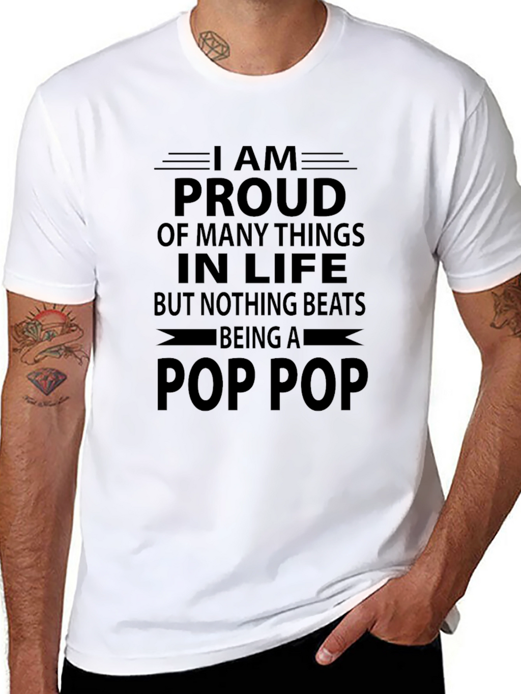 Proud Pop Pop T-Shirt - Family Gift