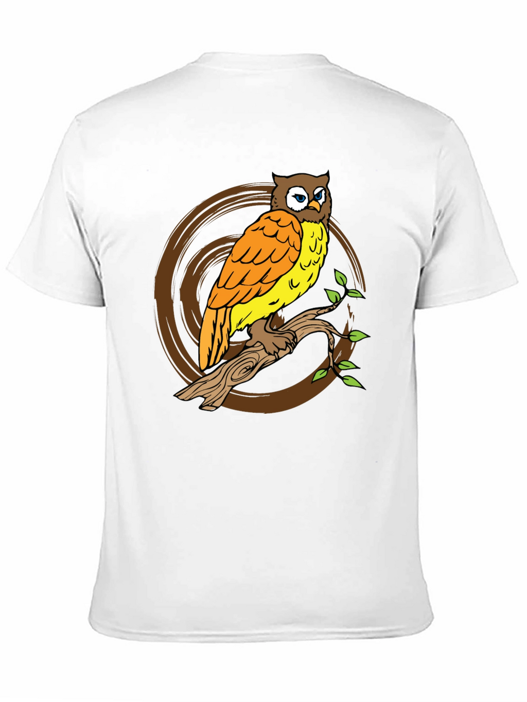 Owl On Branch Graphic Tee
