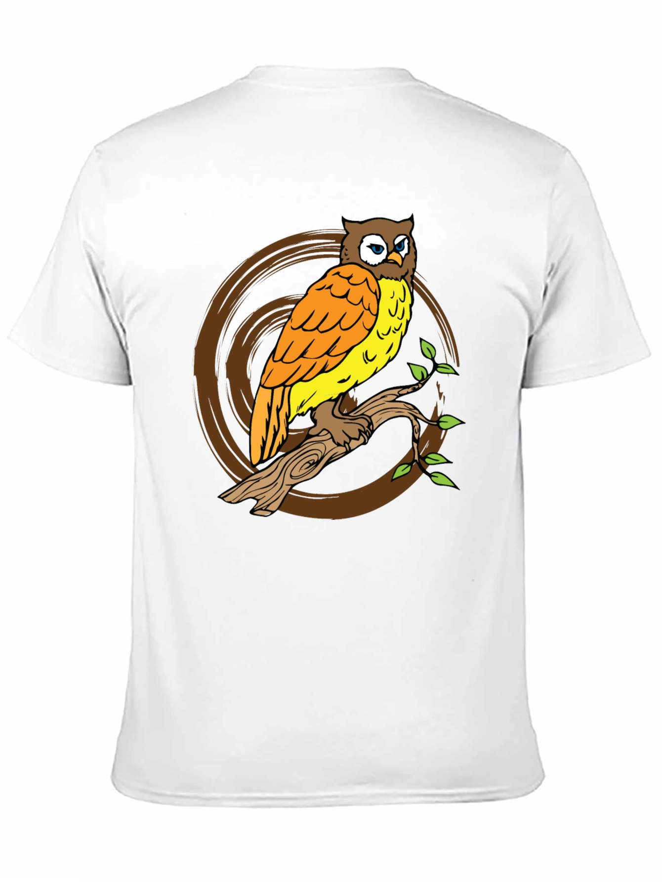 Owl On Branch Graphic Tee