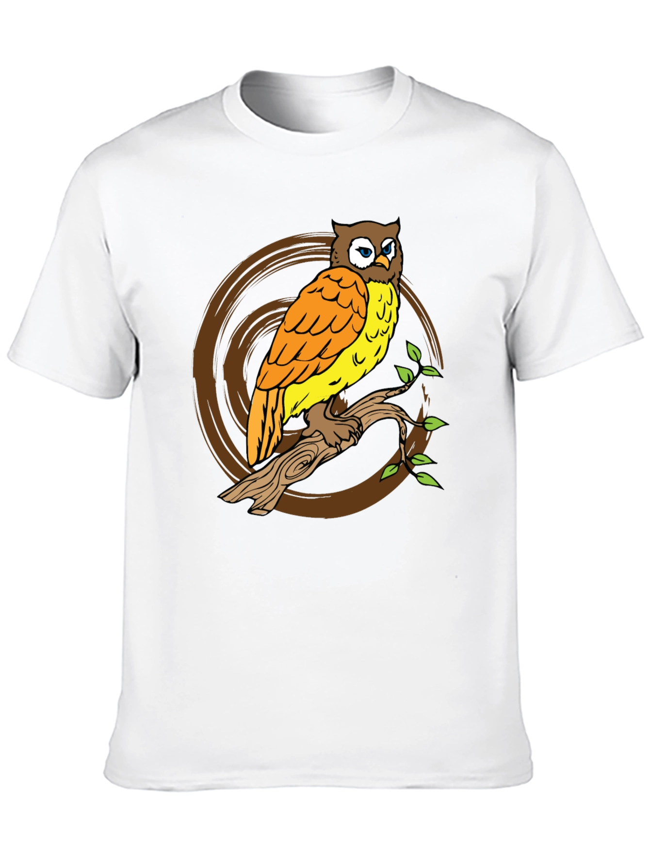 Owl On Branch Graphic Tee