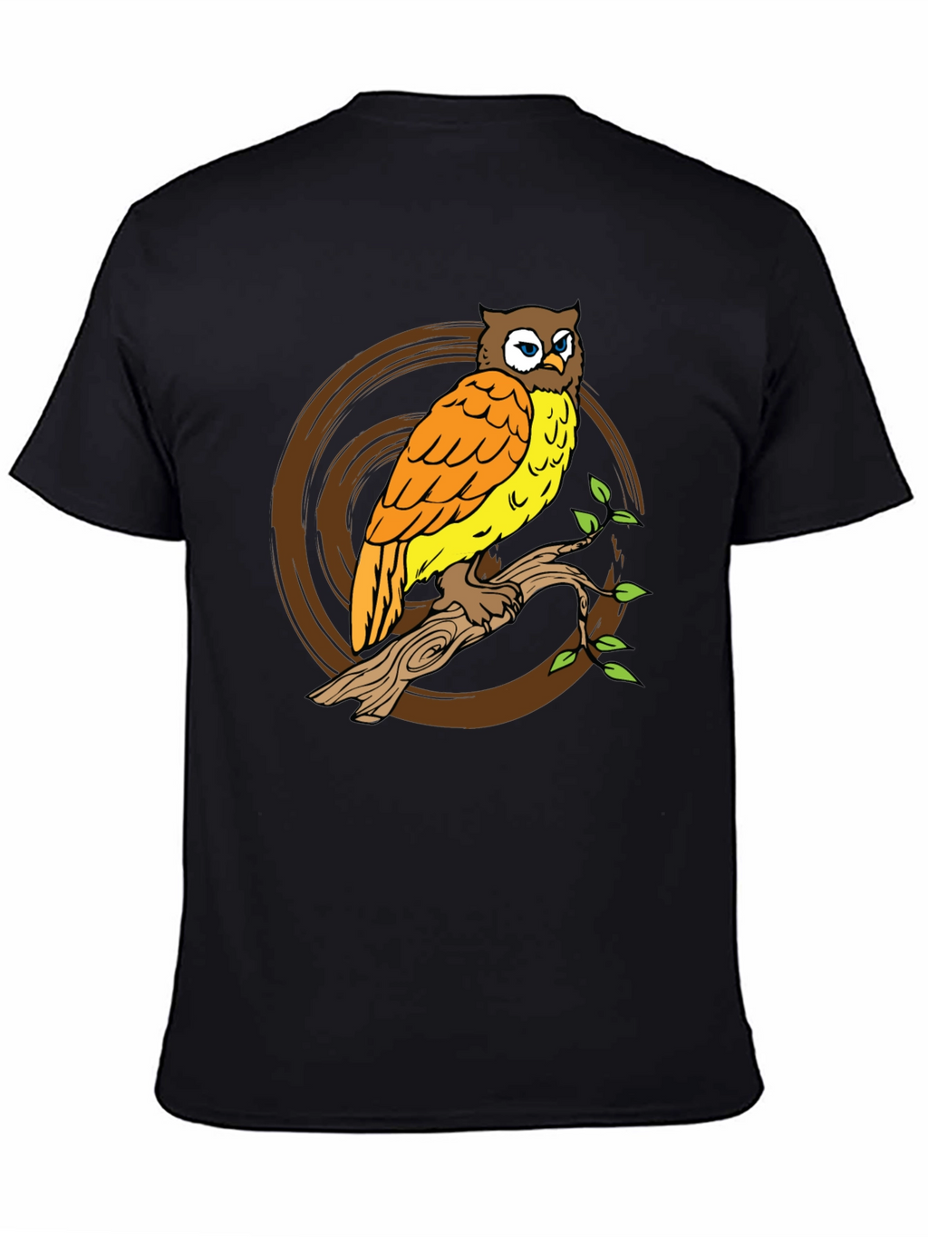Owl On Branch Graphic Tee
