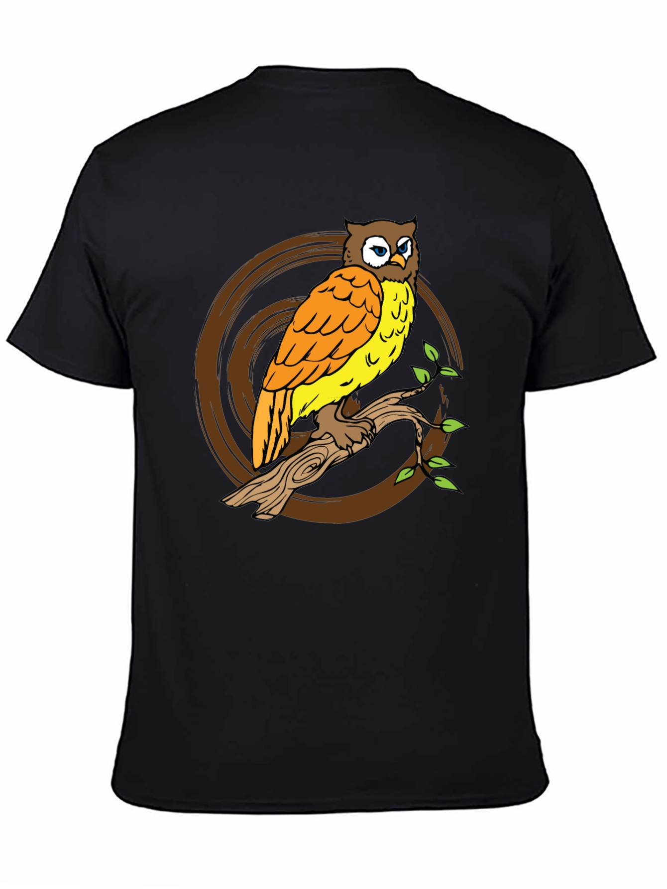 Owl On Branch Graphic Tee