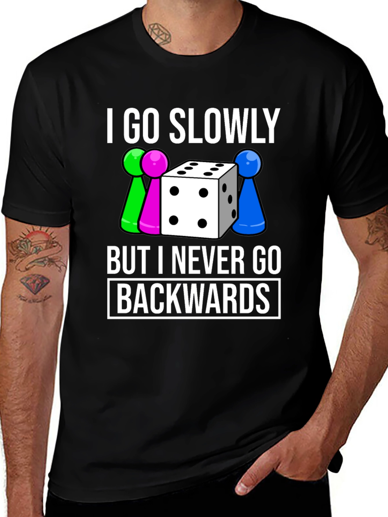Go Slowly T-Shirt - Never Backwards