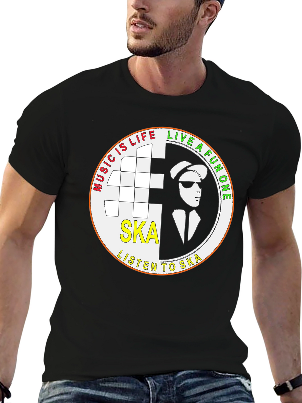 Ska Music T-Shirt - Live A Fun One!