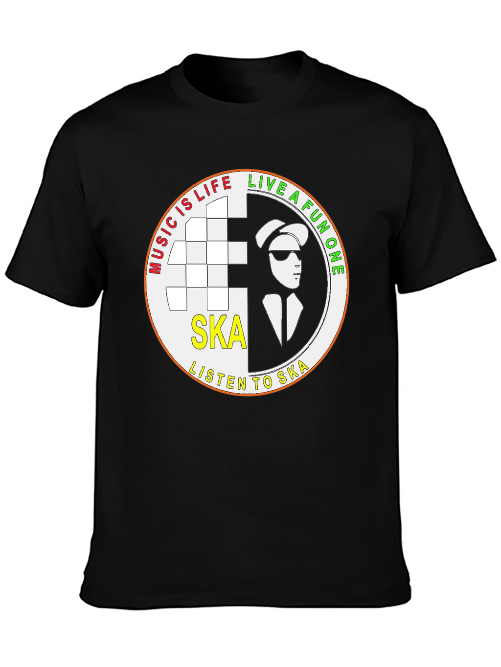 Ska Music T-Shirt - Live A Fun One!