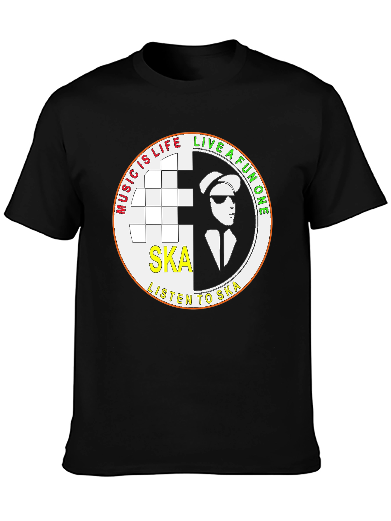 Ska Music T-Shirt - Live A Fun One!