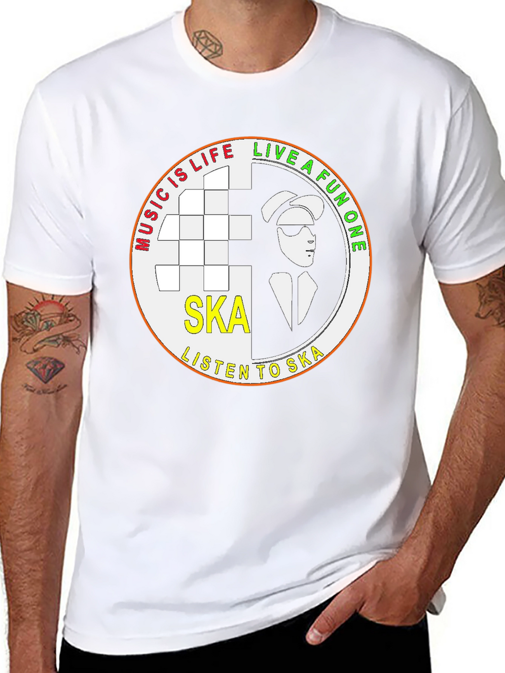 Ska Music T-Shirt - Live A Fun One!