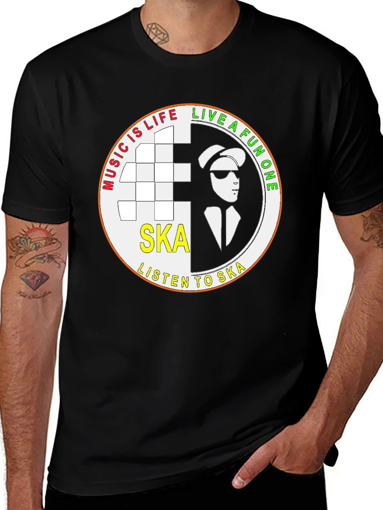 Ska Music T-Shirt - Live A Fun One!