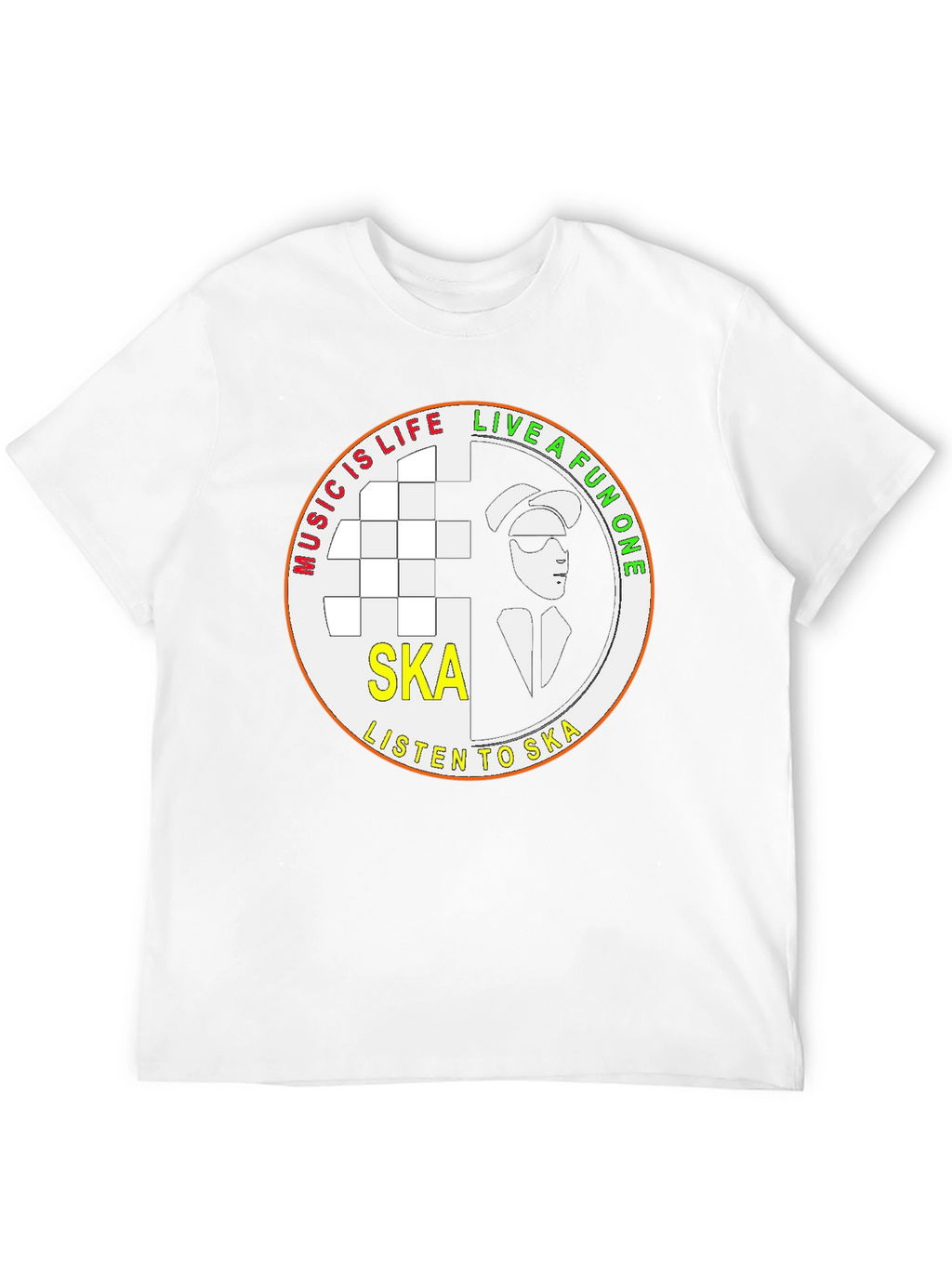 Ska Music T-Shirt - Live A Fun One!
