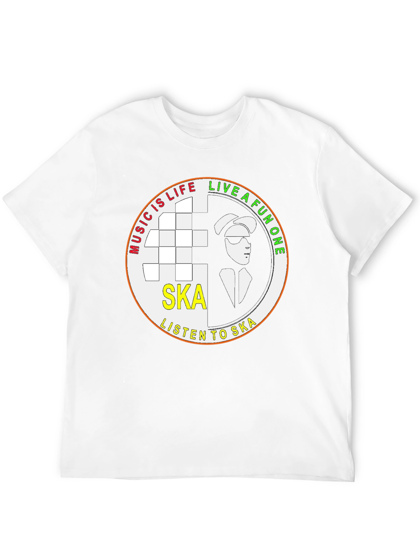 Ska Music T-Shirt - Live A Fun One!