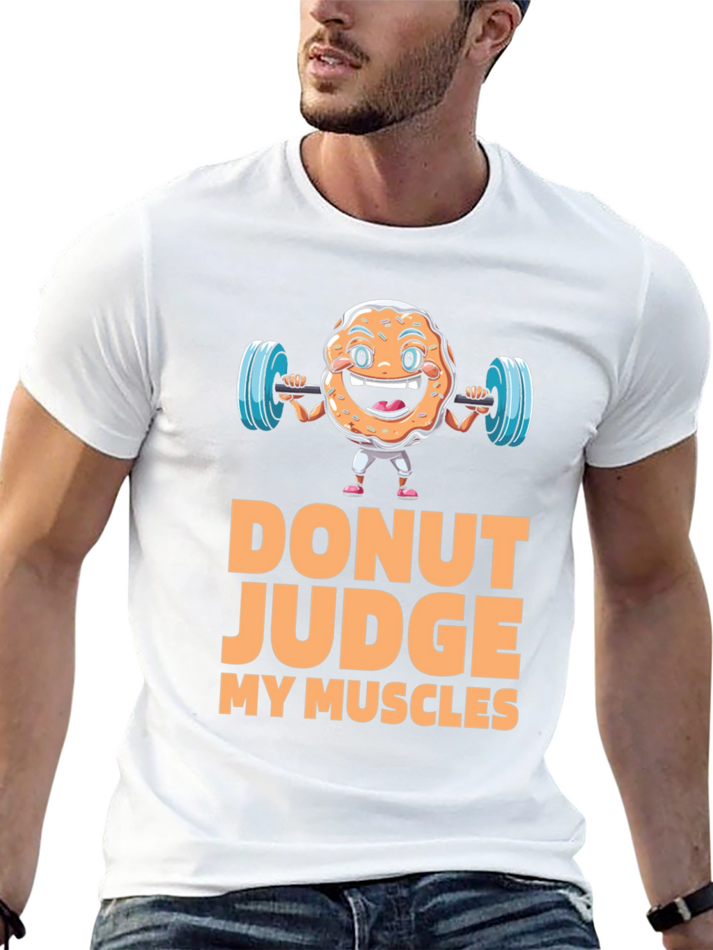 Donut Judge My Muscles Graphic T-Shirt