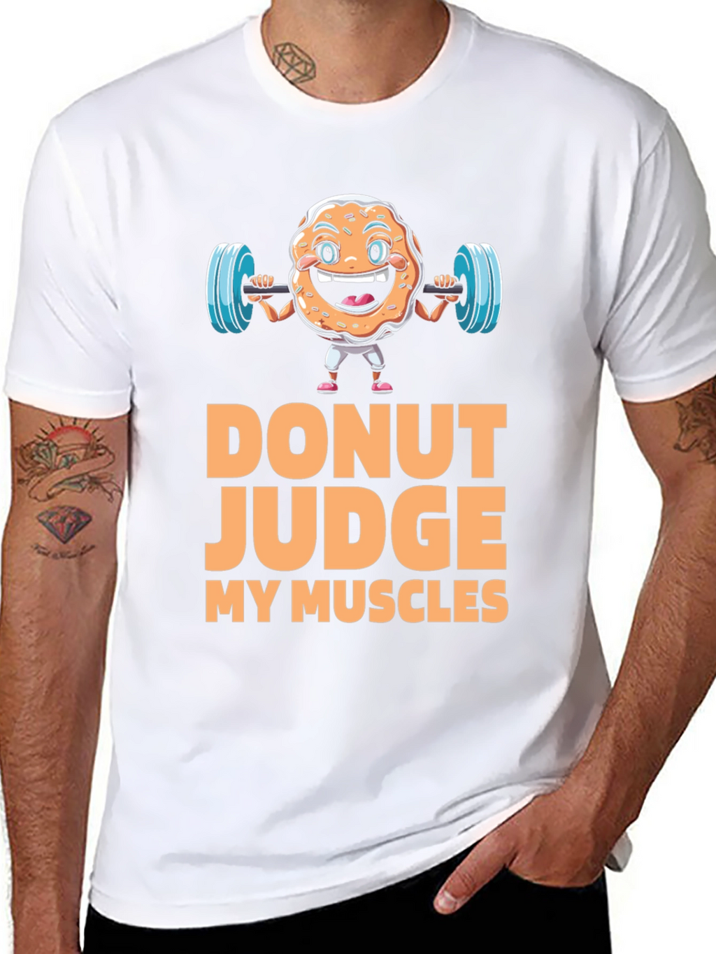 Donut Judge My Muscles Graphic T-Shirt