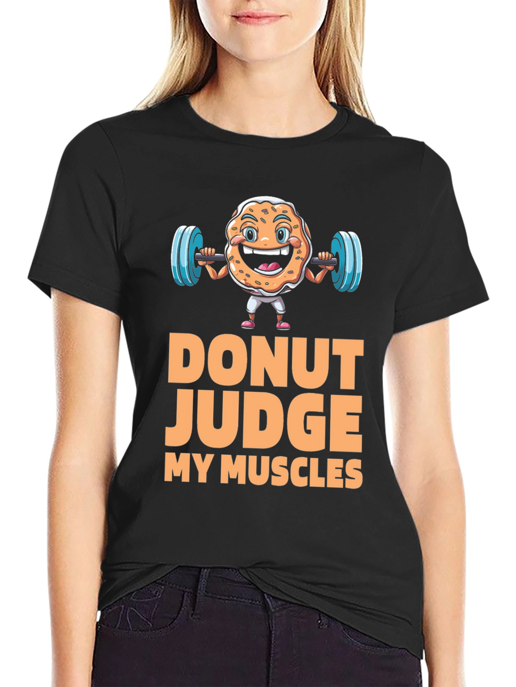 Donut Judge My Muscles Graphic T-Shirt