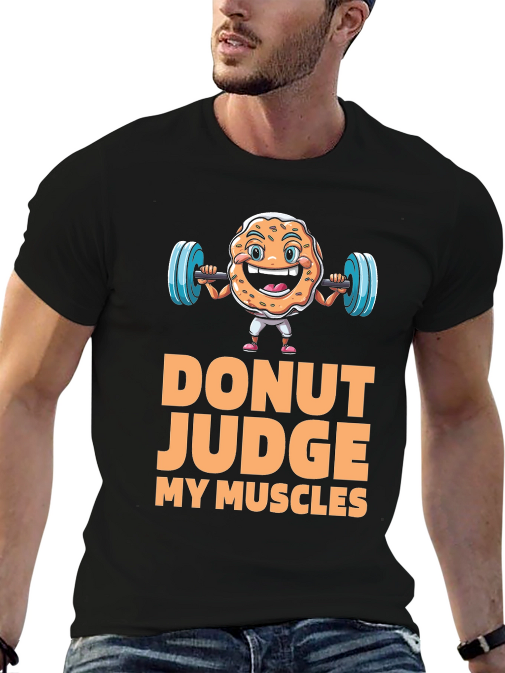 Donut Judge My Muscles Graphic T-Shirt