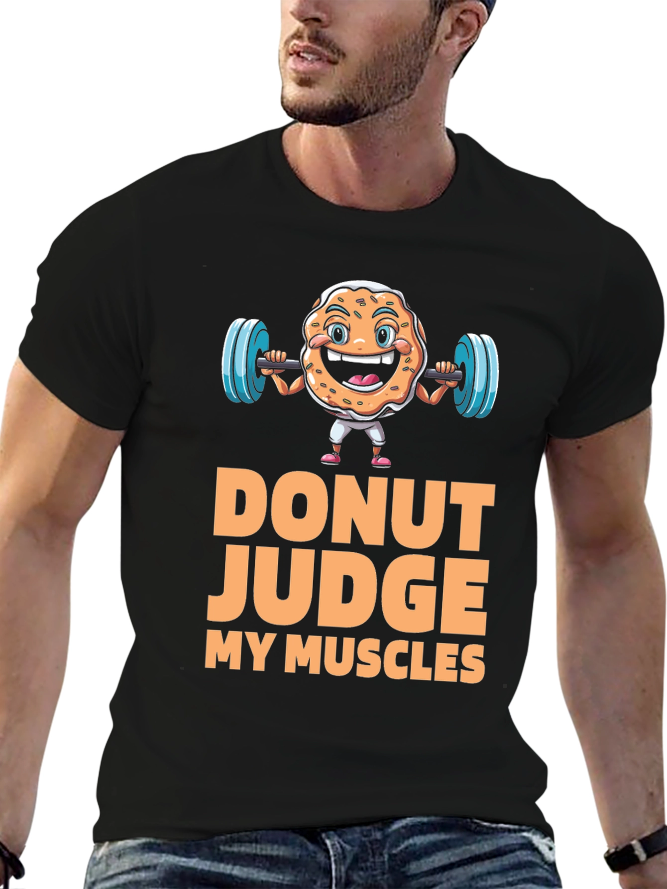 Donut Judge My Muscles Graphic T-Shirt