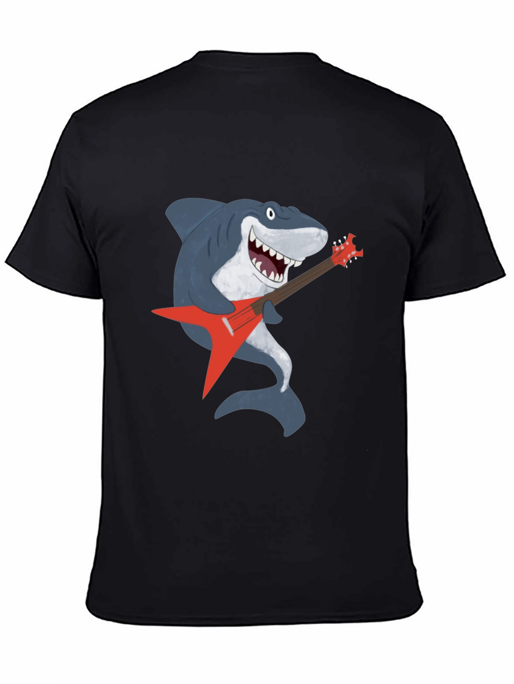 Shark Rocking Guitar Graphic Tee