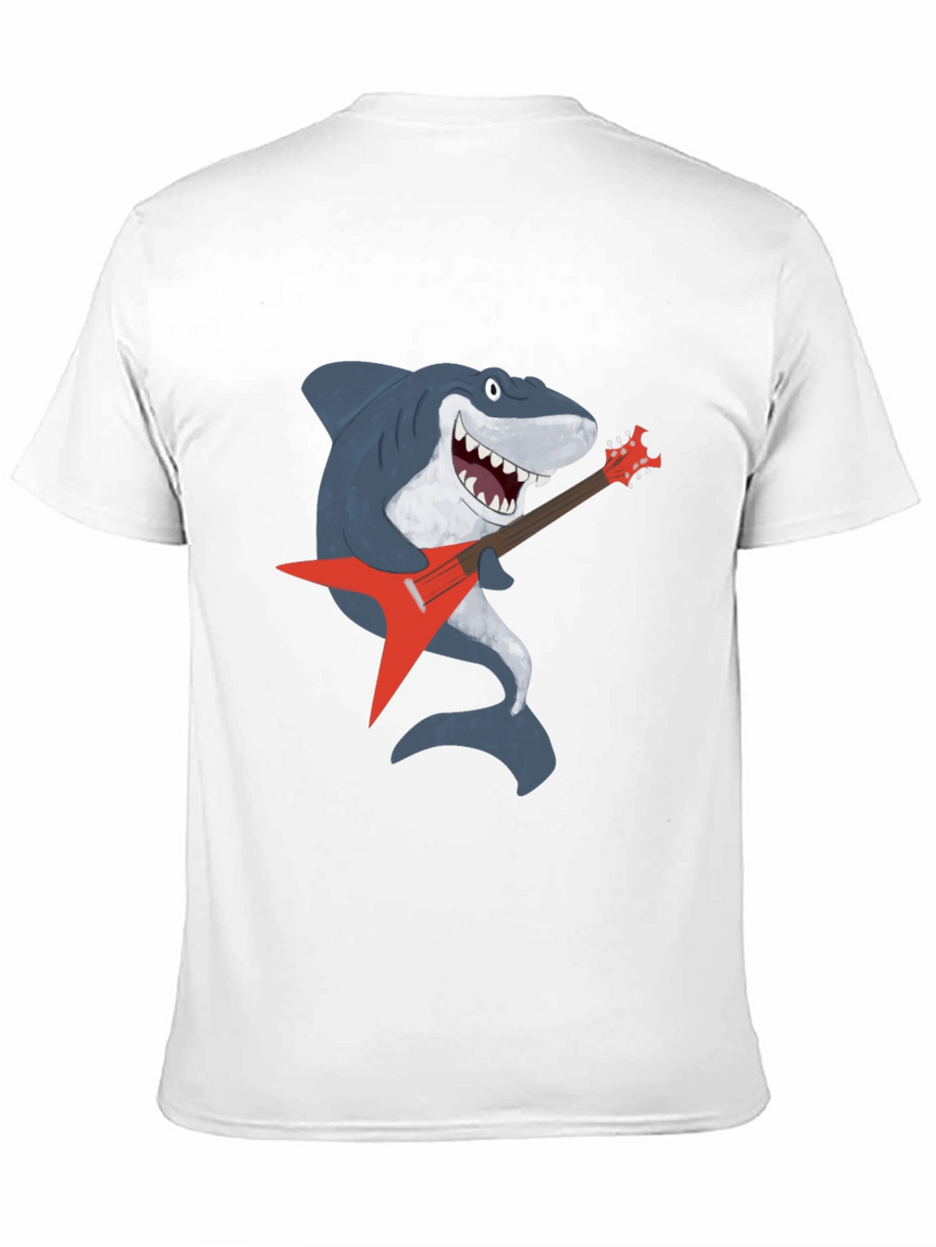 Shark Rocking Guitar Graphic Tee