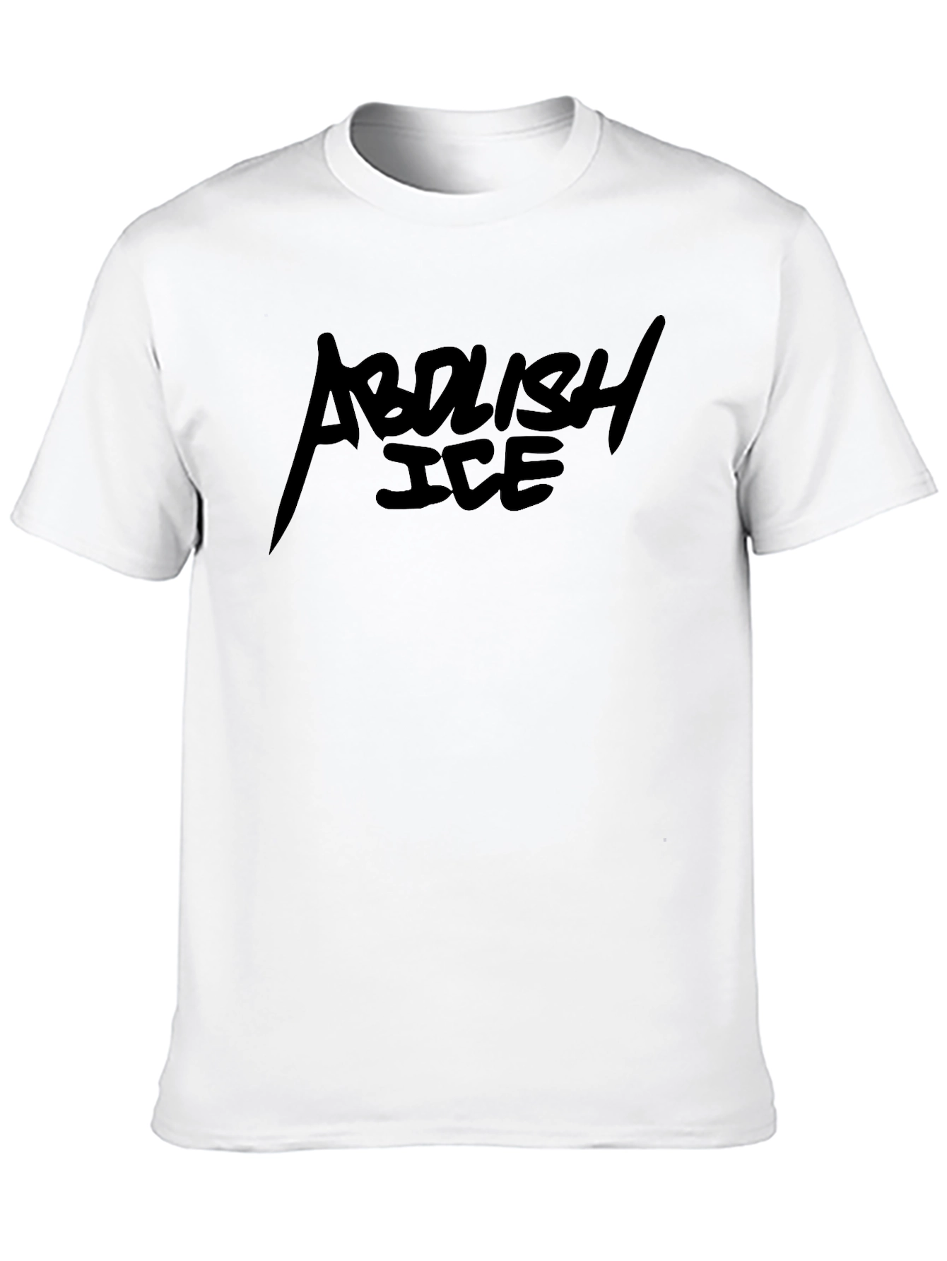 Abolish ICE Graphic Tee - Black Crew Neck