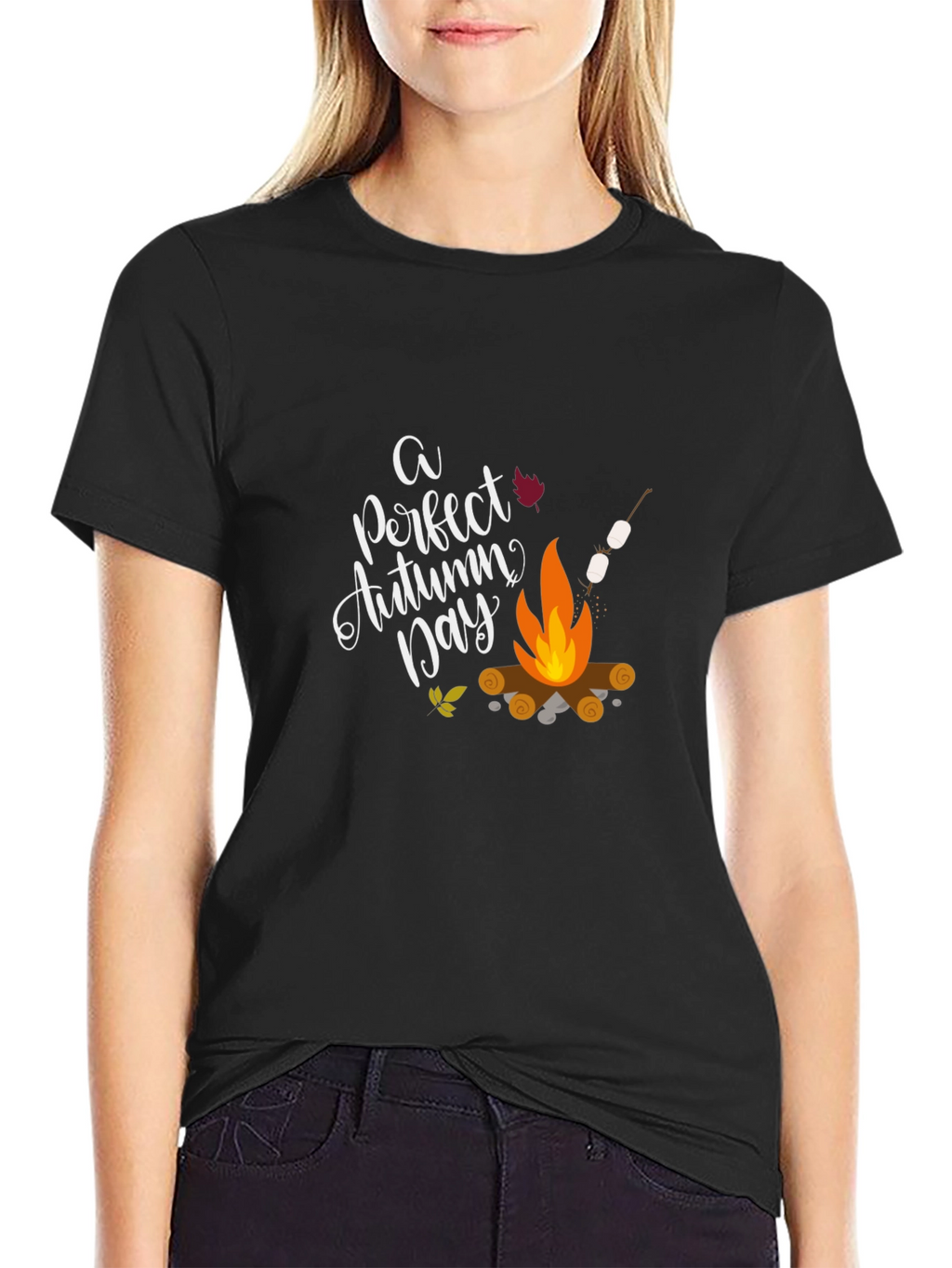 Autumn Campfire Graphic T-Shirt