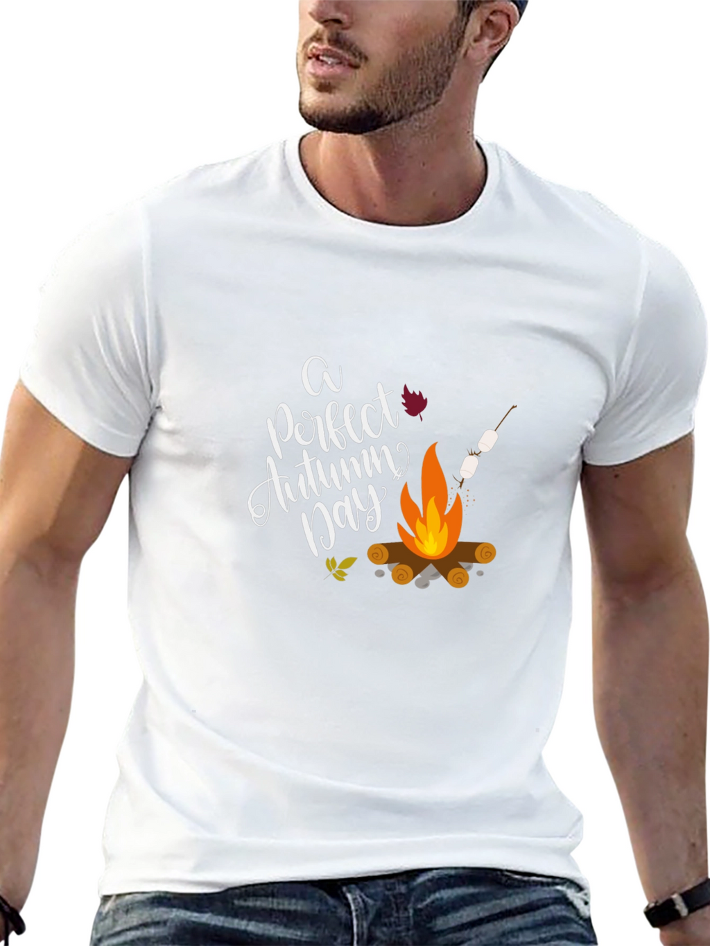 Autumn Campfire Graphic T-Shirt