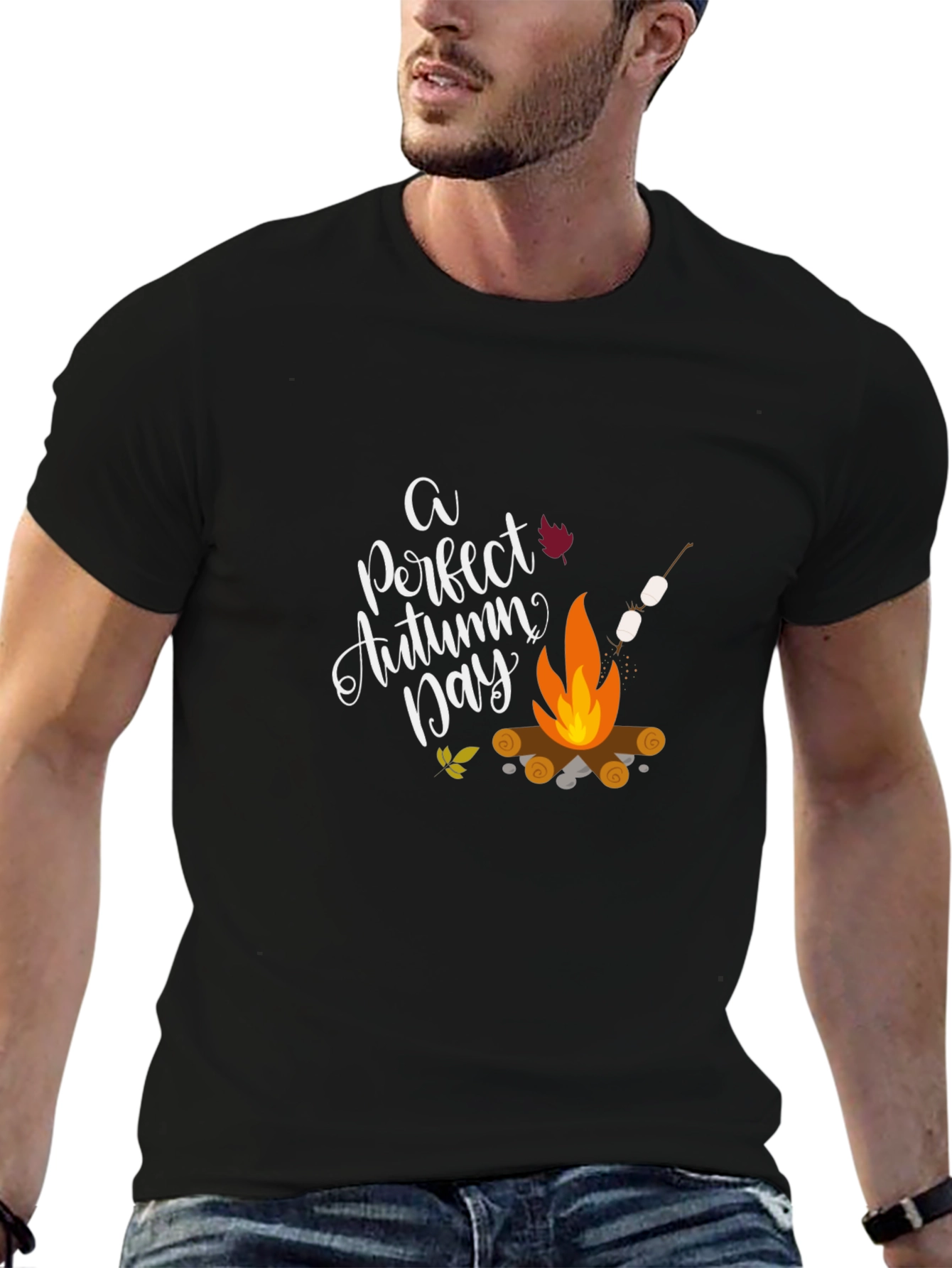 Autumn Campfire Graphic T-Shirt