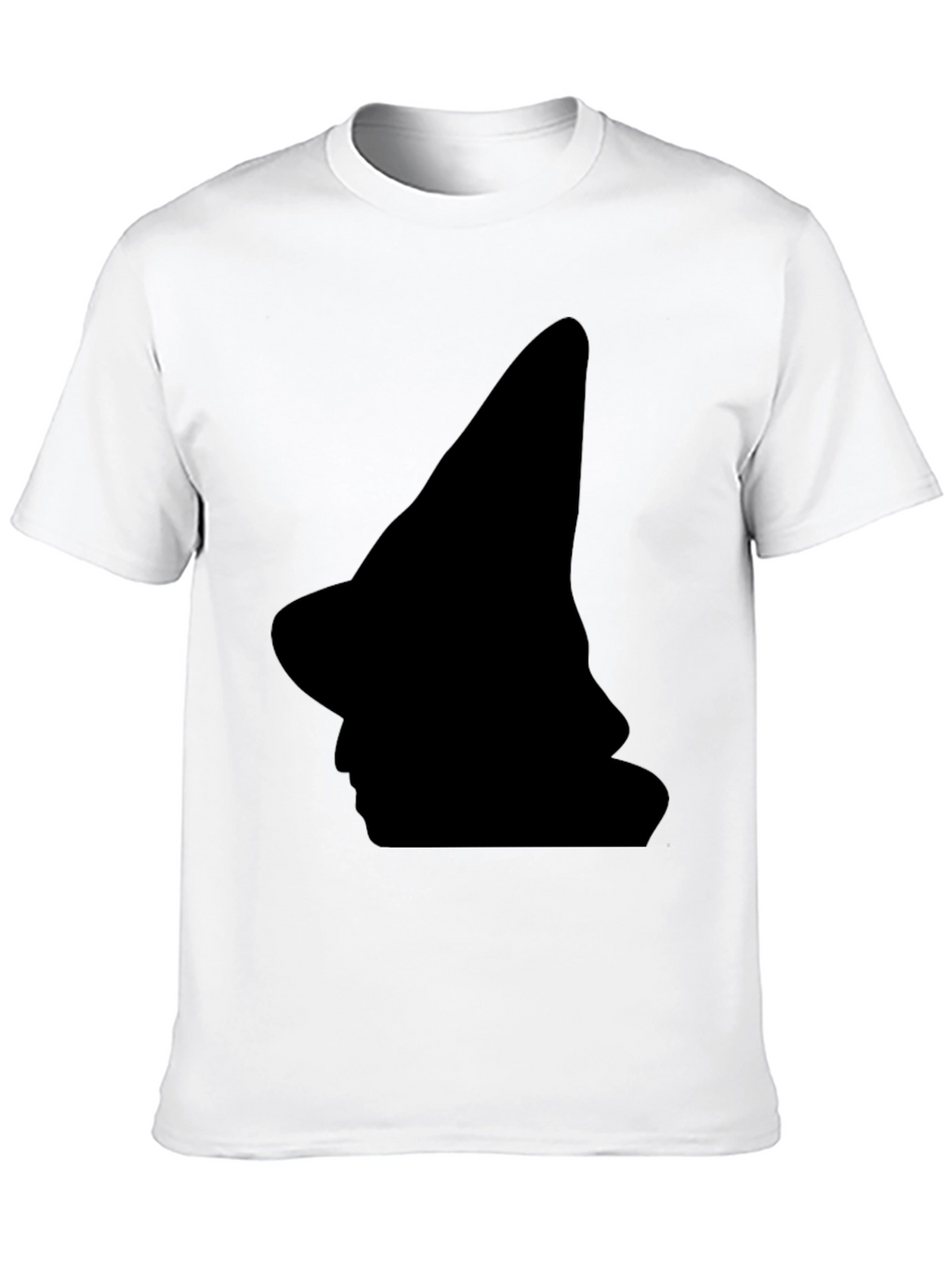 Witch Silhouette Black T-Shirt - Halloween Style
