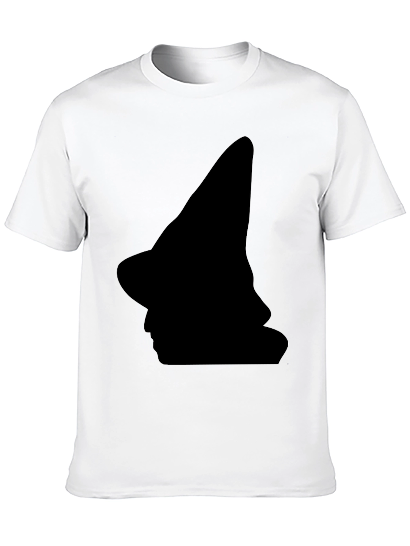 Witch Silhouette Black T-Shirt - Halloween Style