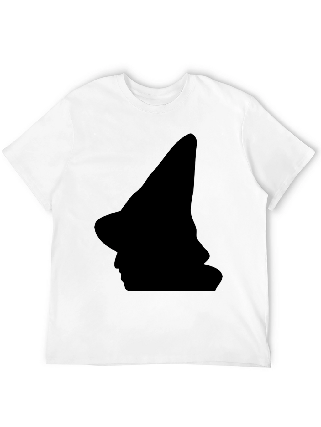 Witch Silhouette Black T-Shirt - Halloween Style