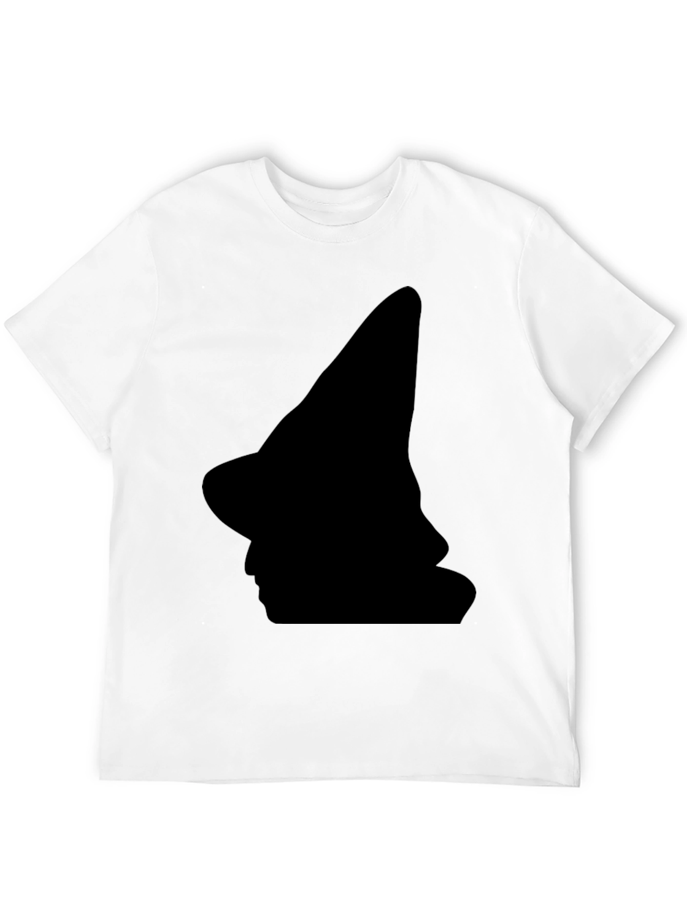 Witch Silhouette Black T-Shirt - Halloween Style
